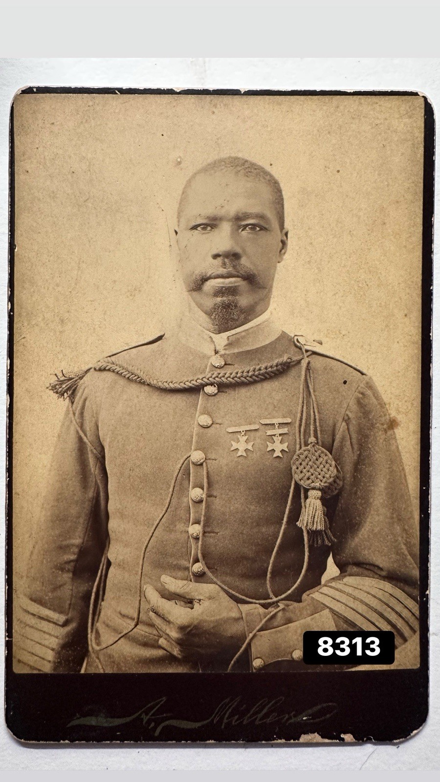 RARE African American Soldier Fort Apache Arizona Indian Territory Cabinet Photo RARE African American Soldier Fort Apache Arizona Indian Territory Cabinet Photo