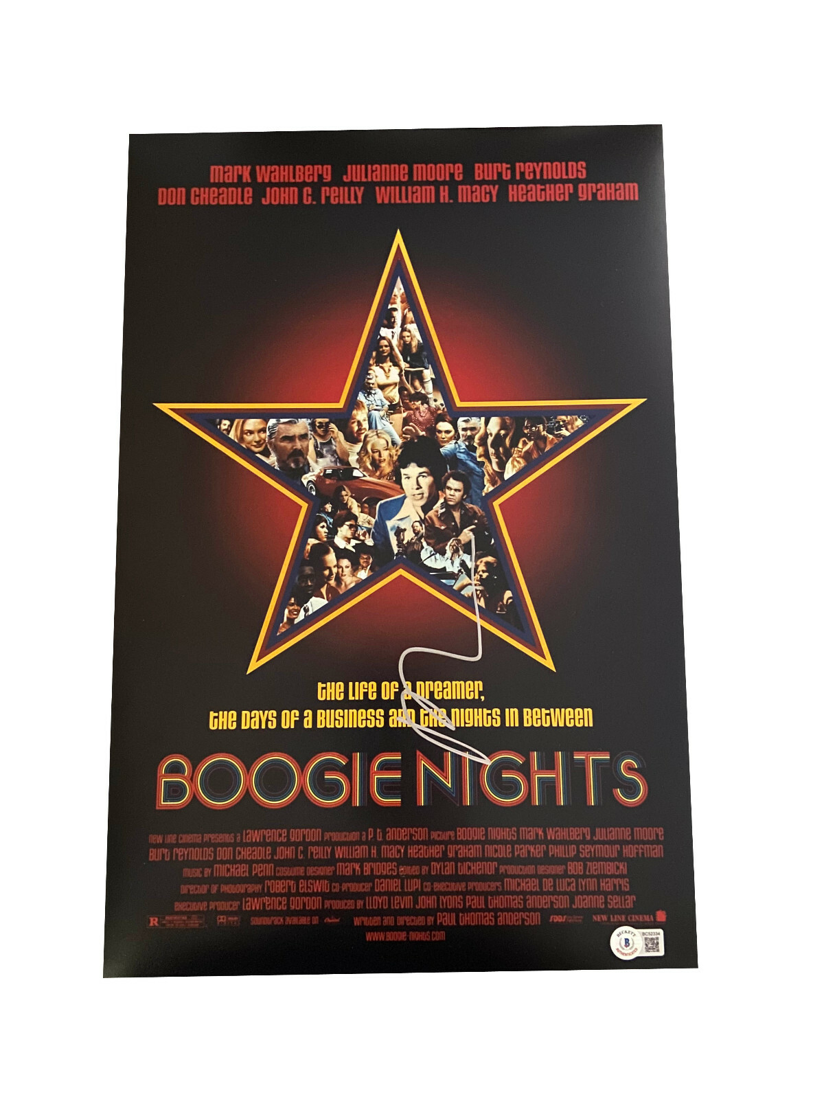 PAUL THOMAS ANDERSON SIGNED AUTOGRAPH 12X18  BOOGIE NIGHTS PHOTO BECKETT BAS