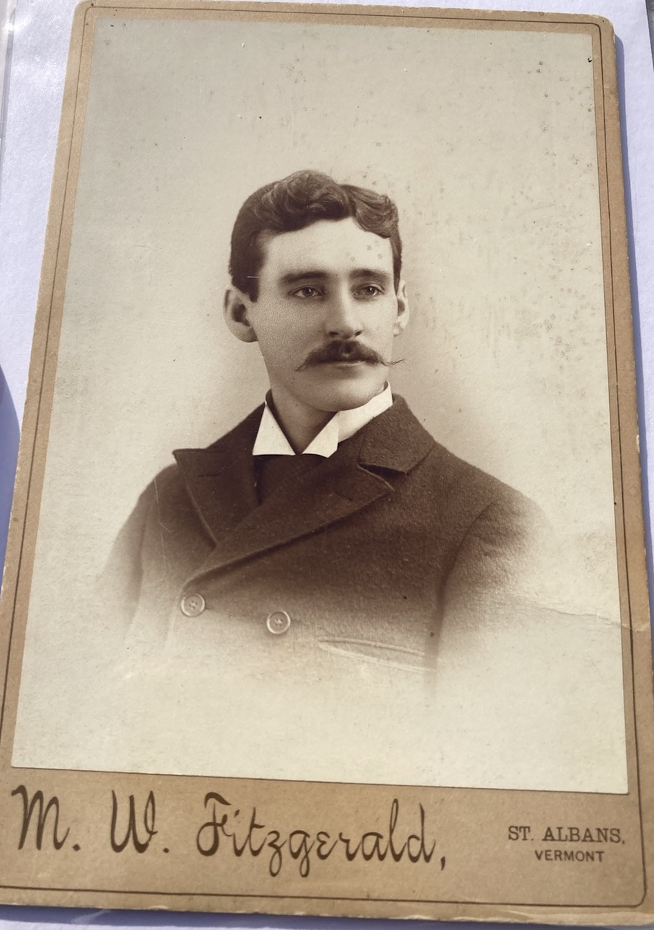 Antique CDV Cabinet Card Studio Portrait Of Inventor Nikola Tesla Epic Discovery