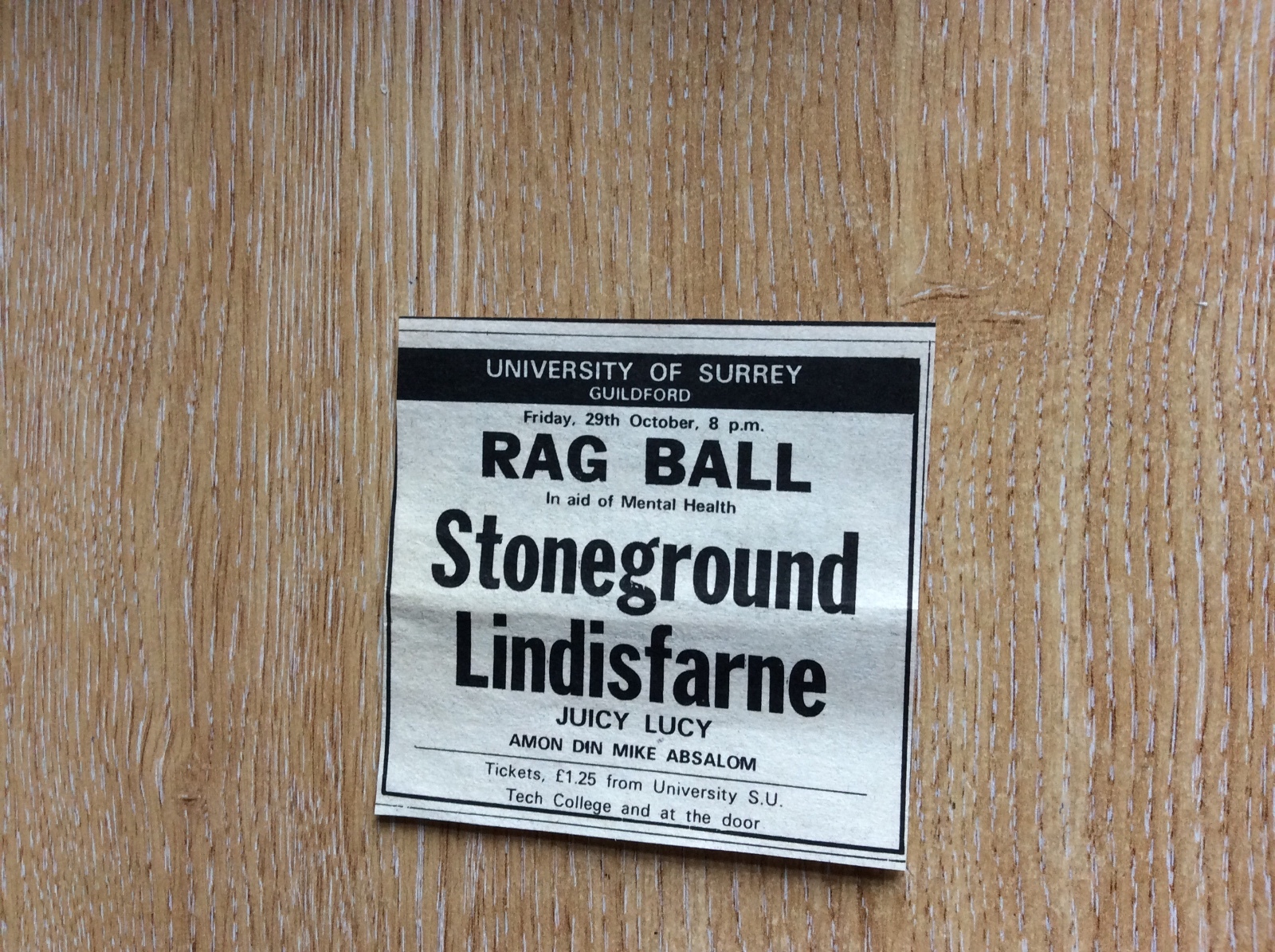 u1-5 ephemera 1971 original advert guildford lindisfarne juicy lucy stoneground u1-5 ephemera 1971 original advert guildford lindisfarne juicy lucy stoneground