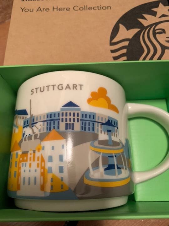 Starbucks Mug Stuttgart Germany You Are Here Limited Boxed Used Starbucks Mug Stuttgart Germany You Are Here Limited Boxed Used