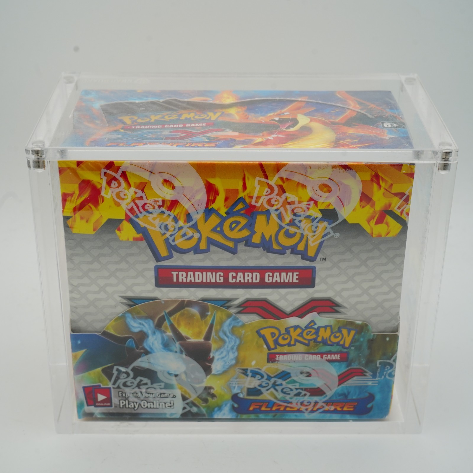 Pokemon 2014 XY Flashfire Booster Box Factory Sealed 36 Packs w/ Acrylic Case