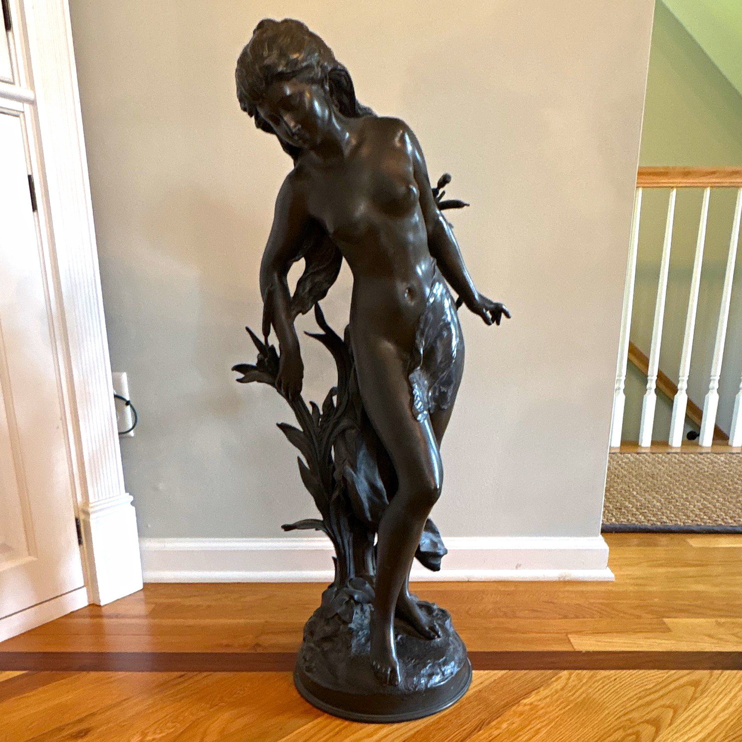 Mathurin Moreau (1822-1912) Bronze Nude Female Woman Statue Sculpture Mathurin Moreau (1822-1912) Bronze Nude Female Woman Statue Sculpture