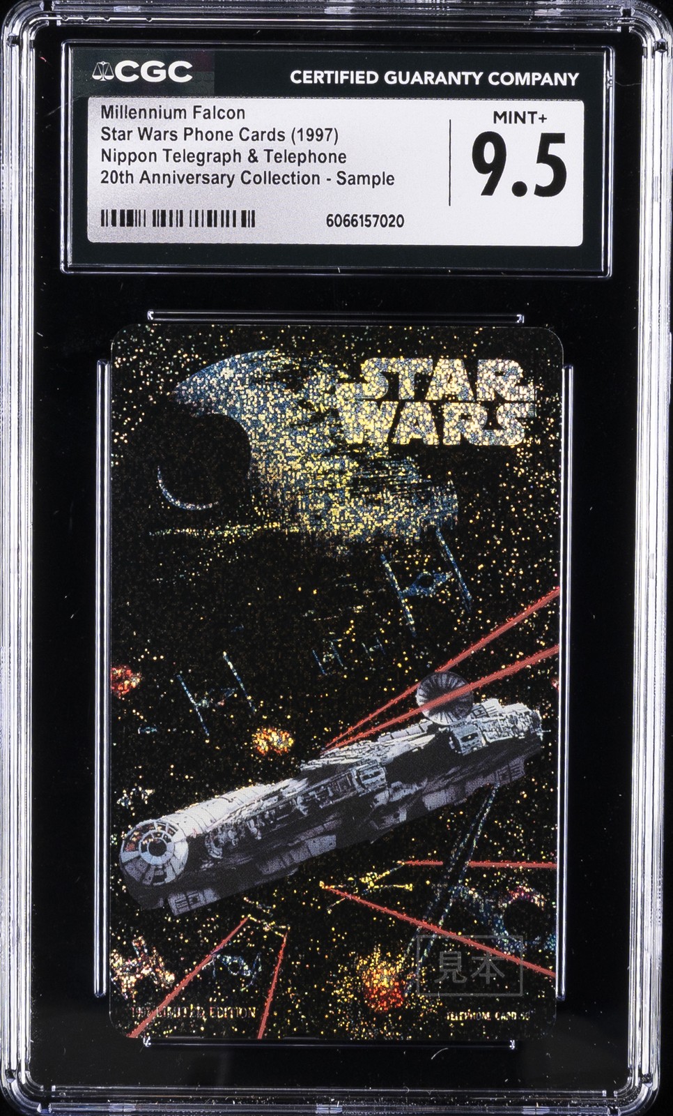 1997 STAR WARS PHONE CARDS 20TH ANNIV. COLLECTION MILLENNIUM FALCON CGC 9.5 1997 STAR WARS PHONE CARDS 20TH ANNIV. COLLECTION MILLENNIUM FALCON CGC 9.5