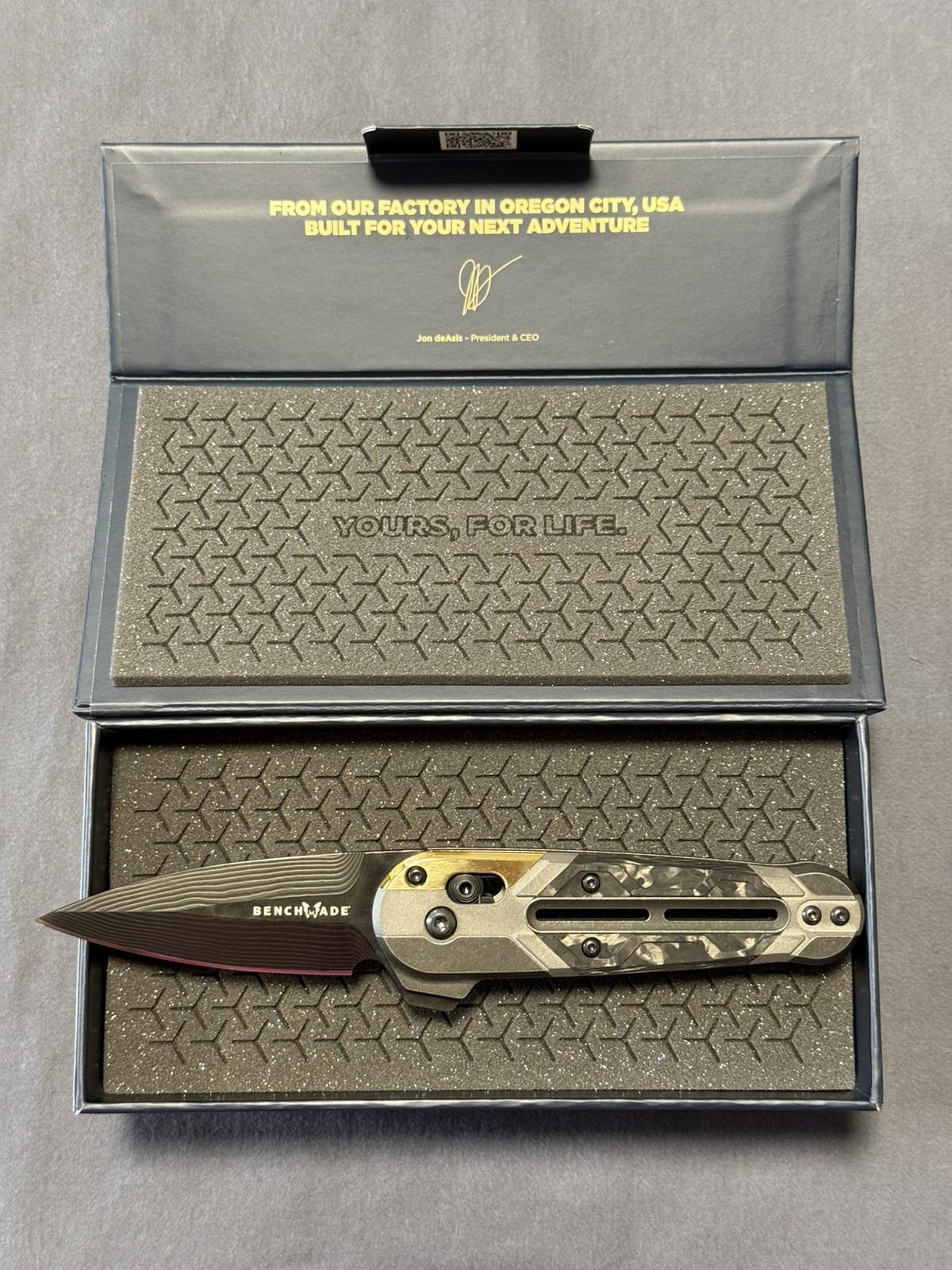 Benchmade Gold Class Lowden 491BK-261 Drakkar Damasteel #116 of 250 New in Box Benchmade Gold Class Lowden 491BK-261 Drakkar Damasteel #116 of 250 New in Box