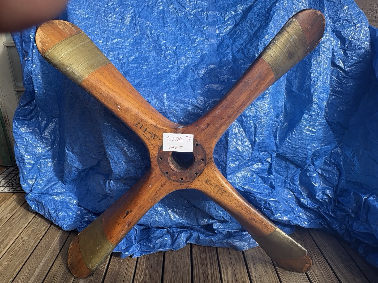 1936 Airplane Propeller - Genuine From A Grumman Training Ship - One Of A Kind 1936 Airplane Propeller - Genuine From A Grumman Training Ship - One Of A Kind