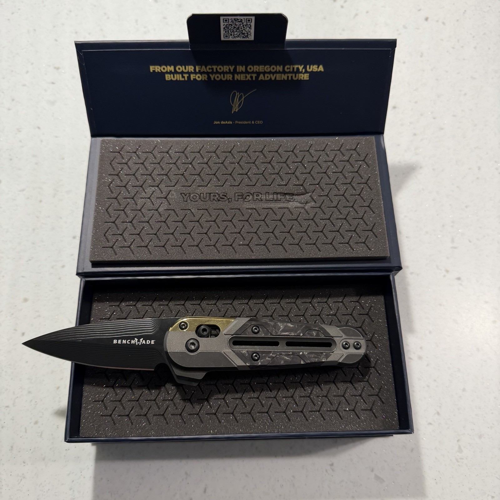 Benchmade Gold Class Lowden 491BK-261 Drakkar Damasteel #173 of 250 New in Box Benchmade Gold Class Lowden 491BK-261 Drakkar Damasteel #173 of 250 New in Box