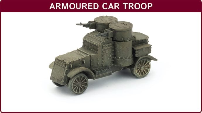 Great War British Armoured Car Troop Battlefront Miniatures 15mm WW1 GBR301