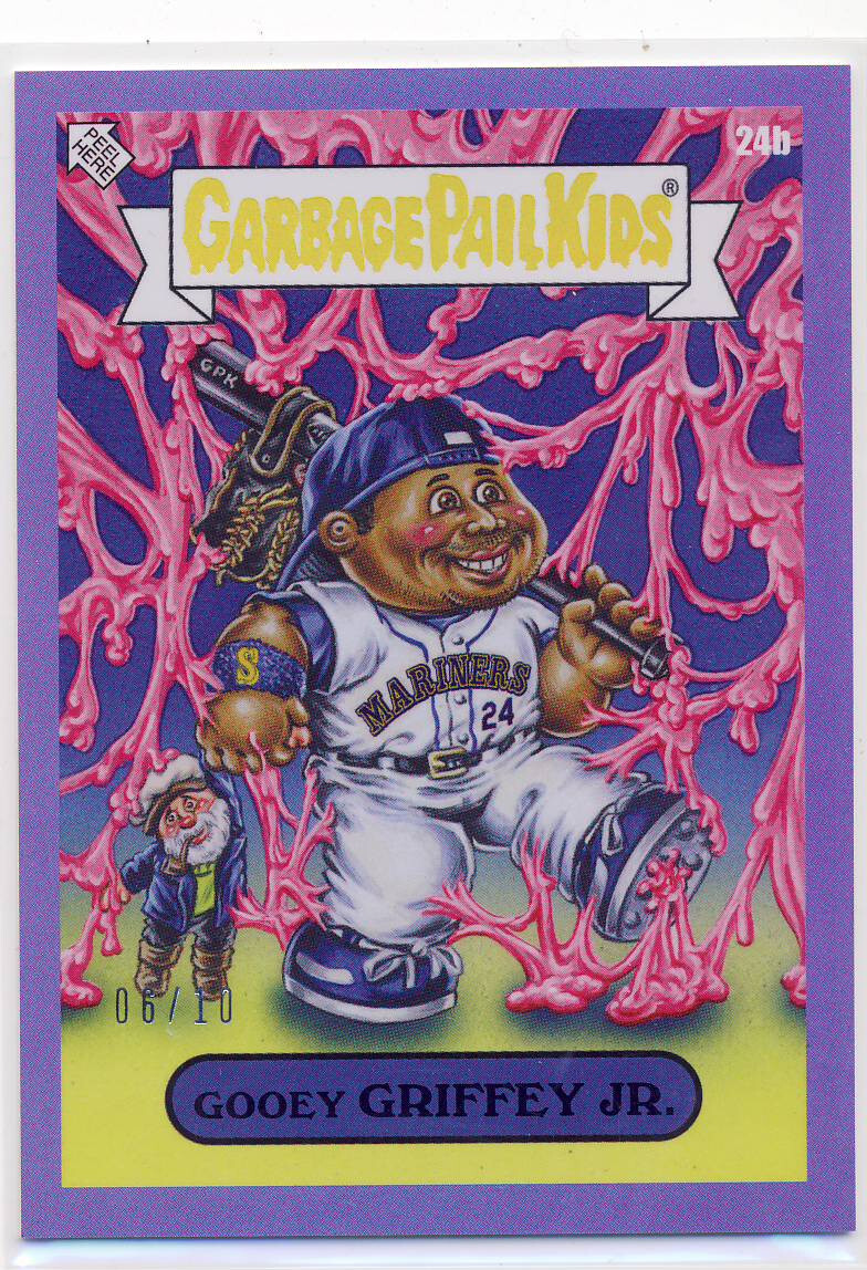 2023 Garbage Pail Kids GPK X MLB GROSS Purple 24b Ken Griffey Jr 06/10