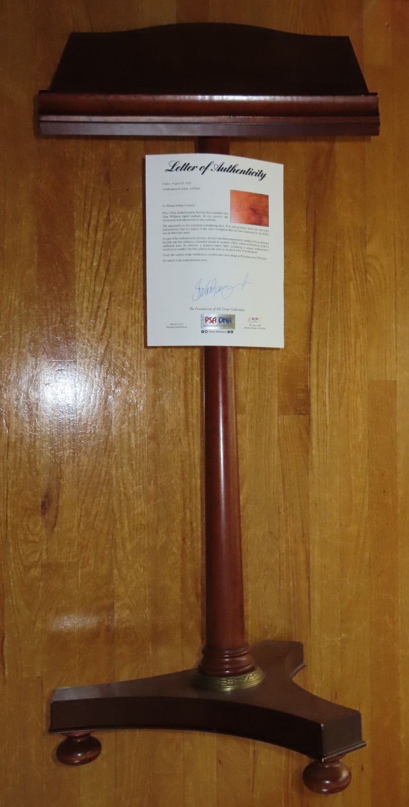 Rare Conductor JOHN WILLIAMS signed 45