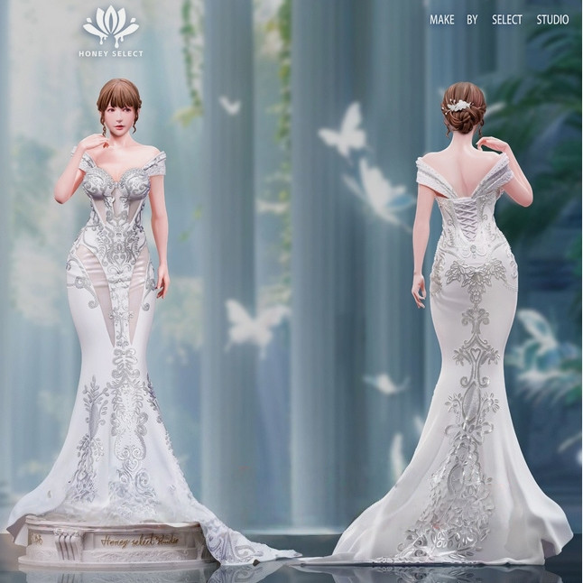 Honey select studio Mikami Yua Model Pre-order Wedding Dress Painted 1/6 Scale Honey select studio Mikami Yua Model Pre-order Wedding Dress Painted 1/6 Scale