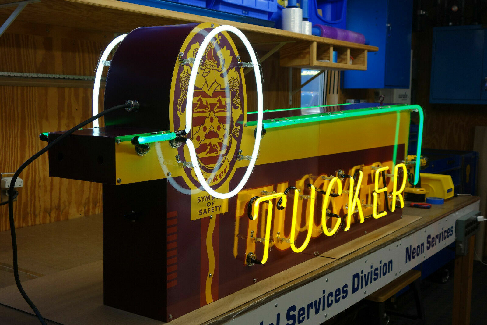 1948 Tucker® Automobile Tucker® Horizontal Armature CUSTOM Steel Enamel NEON 1948 Tucker® Automobile Tucker® Horizontal Armature CUSTOM Steel Enamel NEON