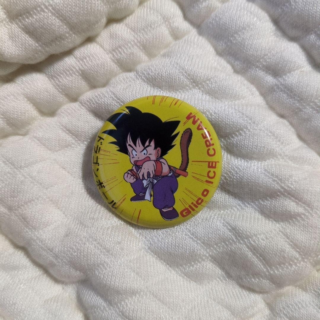 Dragon Ball Glico Ice Cream Can Badge Vintage Original Button Dragon Ball Glico Ice Cream Can Badge Vintage Original Button