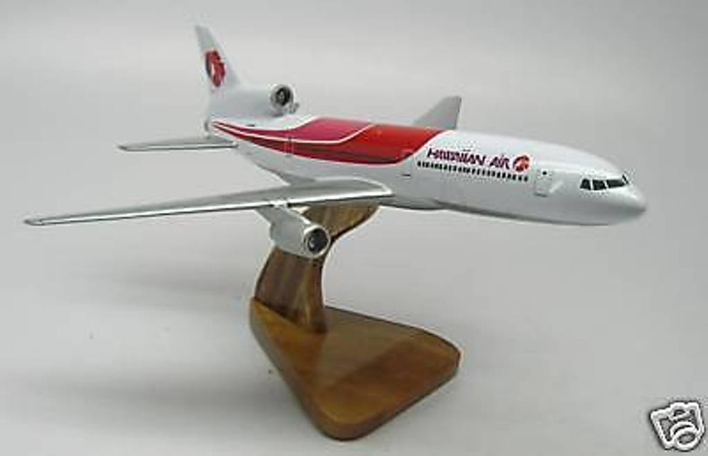 L-1011 Hawaiian Airlines L1011 Airplane Desktop Wood Model Big New L-1011 Hawaiian Airlines L1011 Airplane Desktop Wood Model Big New