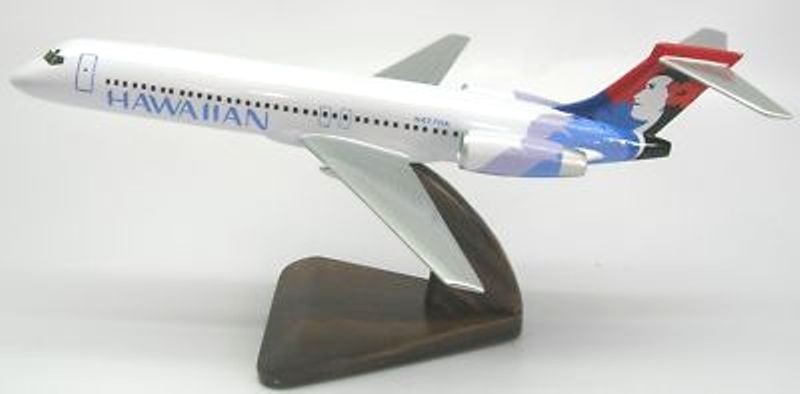 B-717 Hawaiian Air B717 Airplane Wood Model Replica Large B-717 Hawaiian Air B717 Airplane Wood Model Replica Large