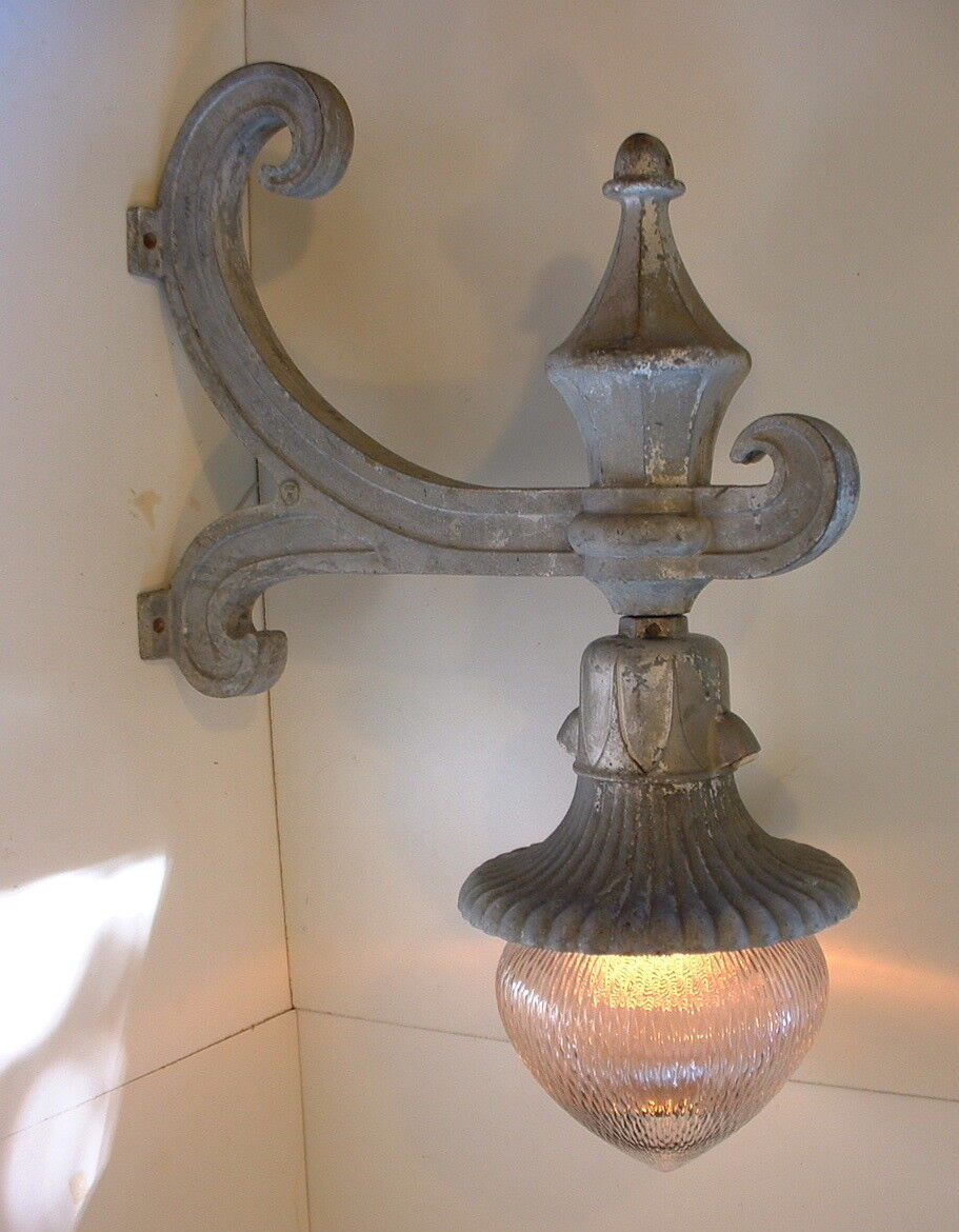30's Westinghouse Streetlight Industrial Light Vtg Street Lamp Antique Holophane
