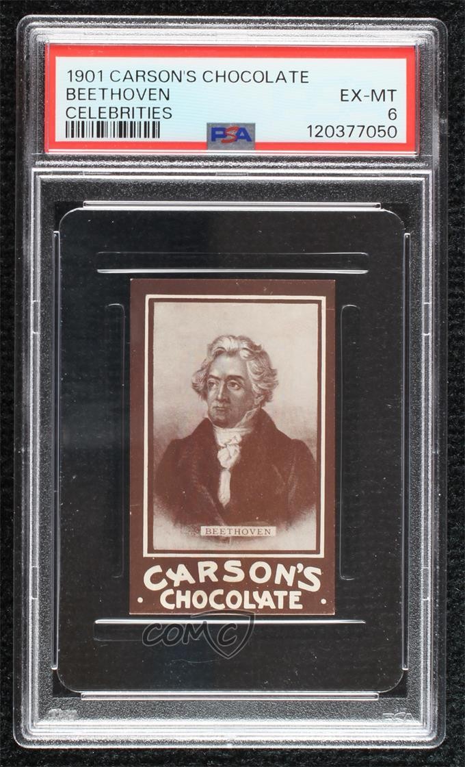 1901 Carson's Chocolate Ludwig Van Beethoven Beethoven PSA 6 04le 1901 Carson's Chocolate Ludwig Van Beethoven Beethoven PSA 6 04le