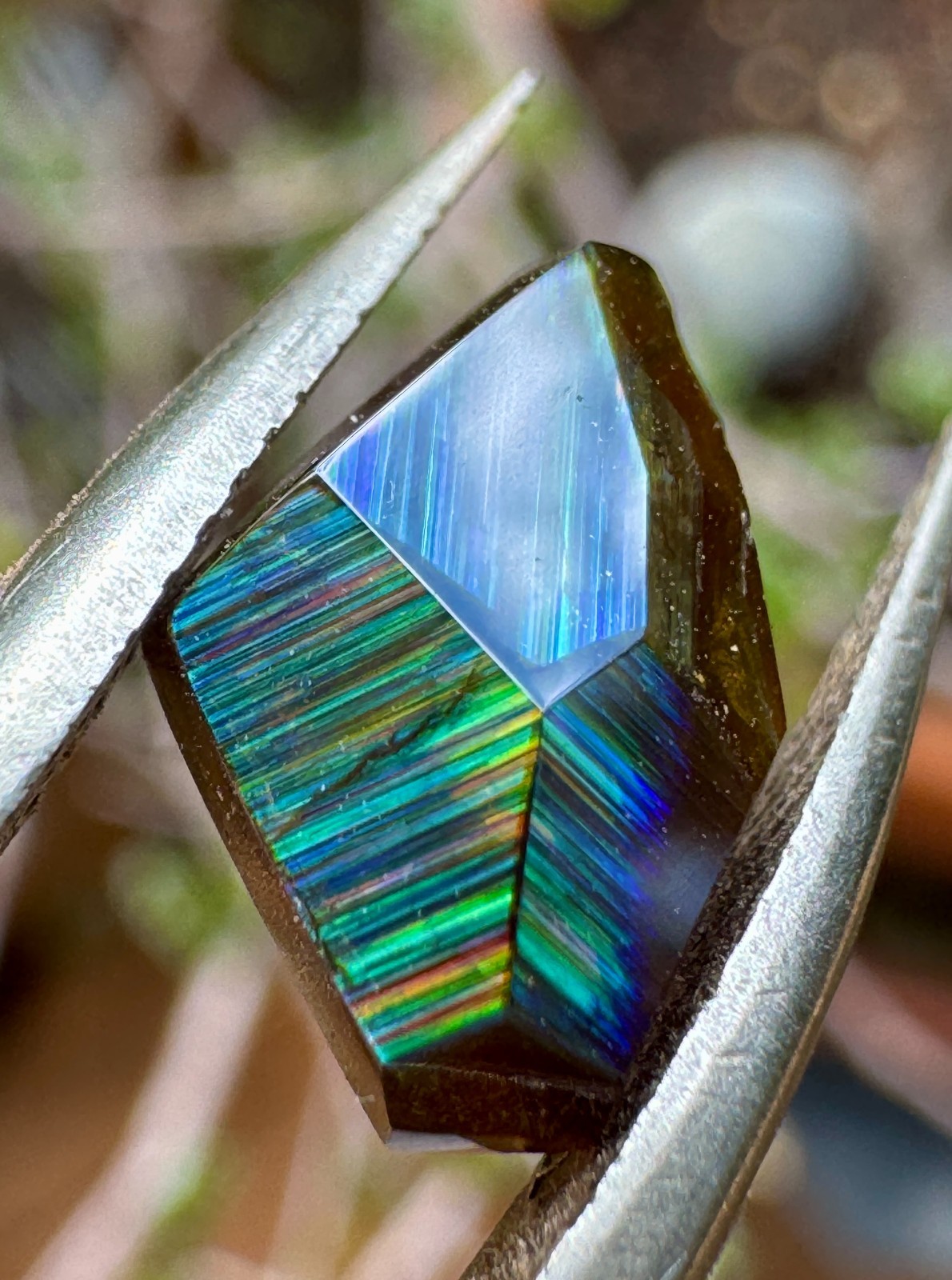 Faceted Rainbow Garnet – San Pedro Mountain, New Mexico 2.9 ct | 11.0mm x 6.3mm Faceted Rainbow Garnet – San Pedro Mountain, New Mexico 2.9 ct | 11.0mm x 6.3mm