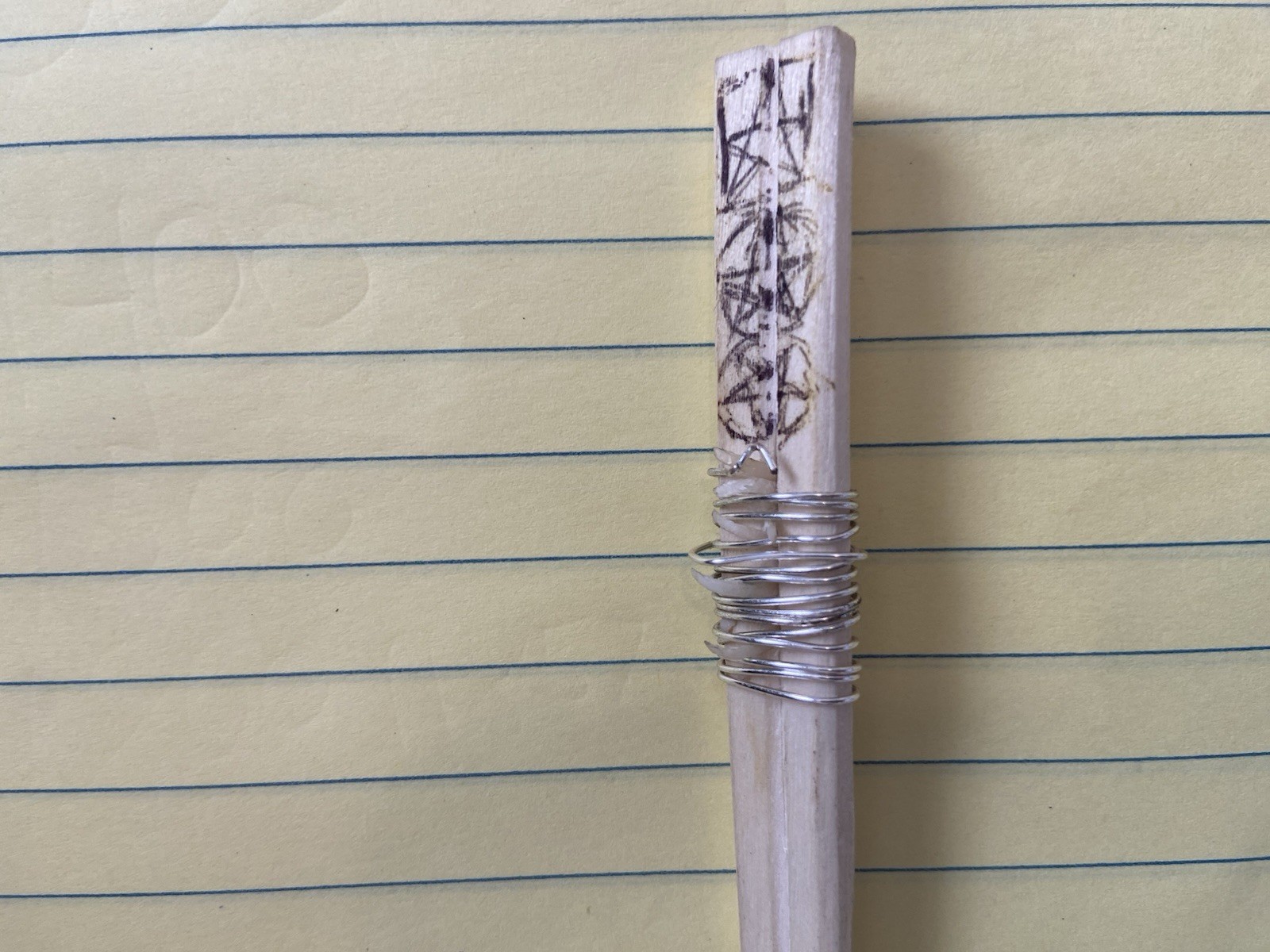 God Michael Pavolotti Magic Wand Chopsticks * God's Nail Core Bamboo Wood Silver God Michael Pavolotti Magic Wand Chopsticks * God's Nail Core Bamboo Wood Silver