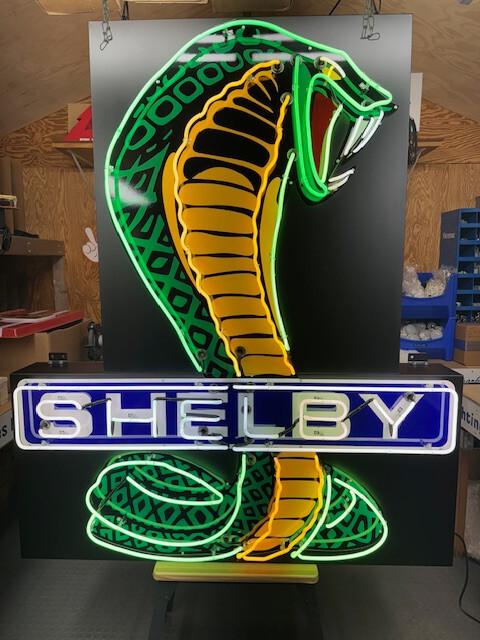 SHELBY NEON SIGN 6' TALL BRAND NEW IN CRATE