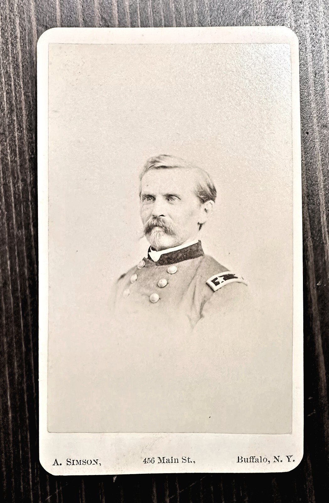 SIGNED & Unpublished? CDV Civil War Union General William P Carlin 1860s Soldier