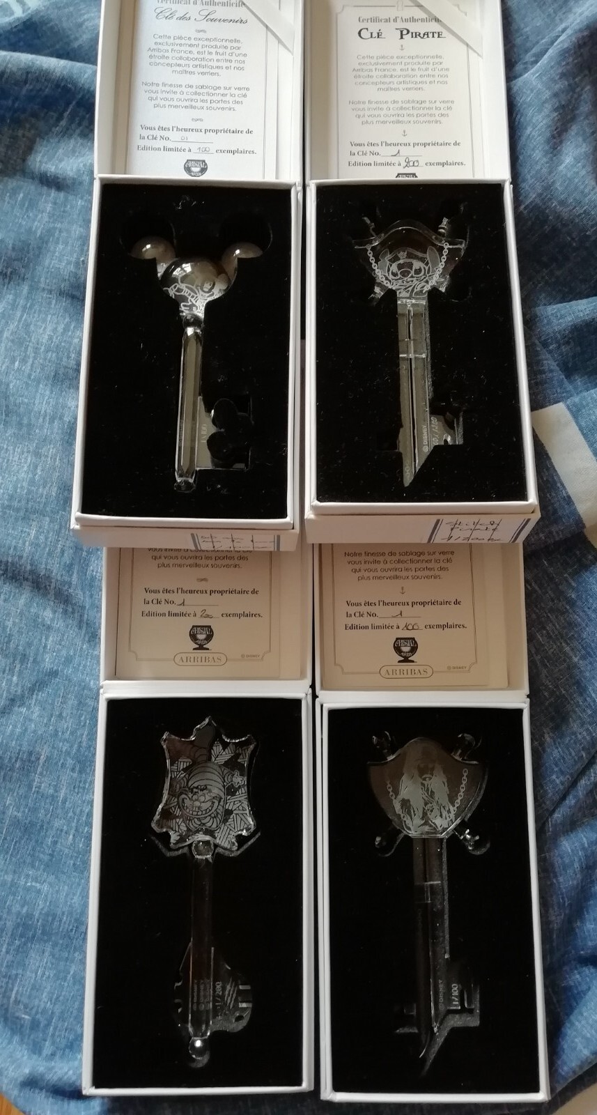 Rare 4 key arribas disney number 1 Disneyland Paris 