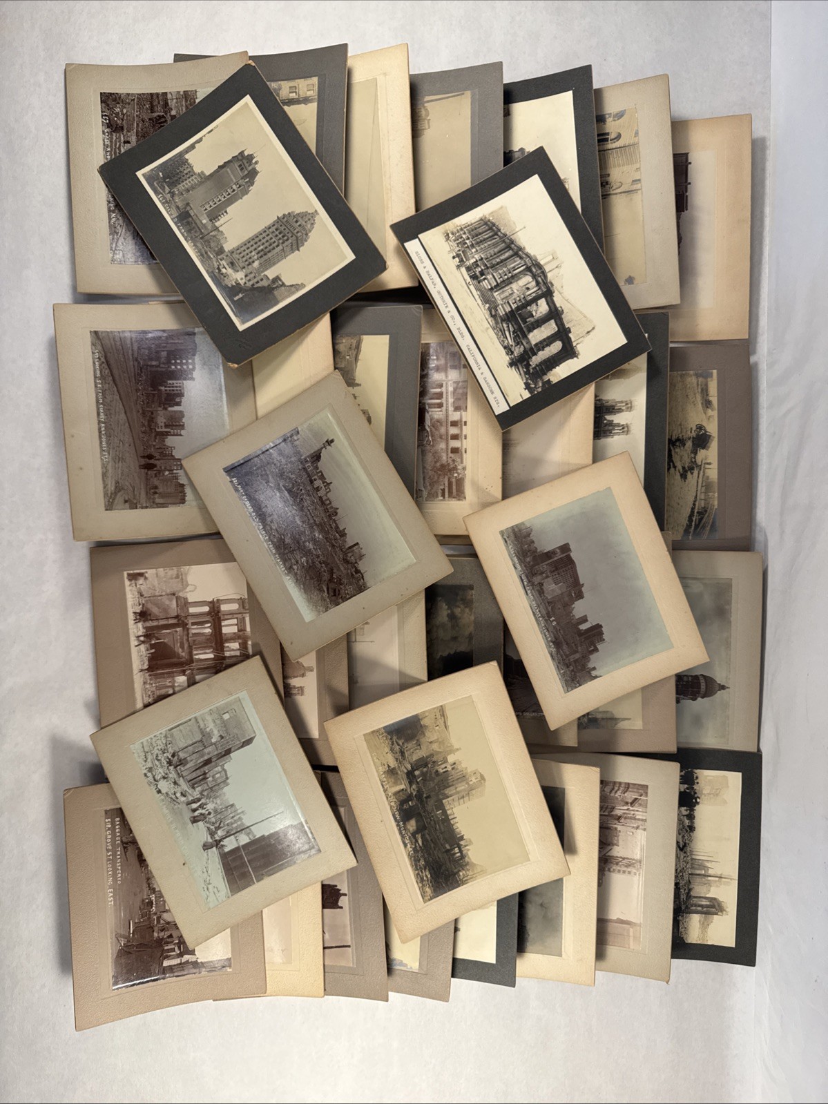 1906 San Francisco Earthquake Damage - Lot of 35 original antique photographs