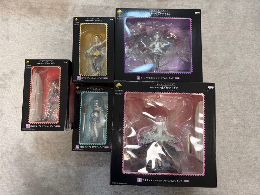 Ichiban Kuji Premium Puella Magi Madoka Magica A Prize to E Prize Figure Set Ichiban Kuji Premium Puella Magi Madoka Magica A Prize to E Prize Figure Set