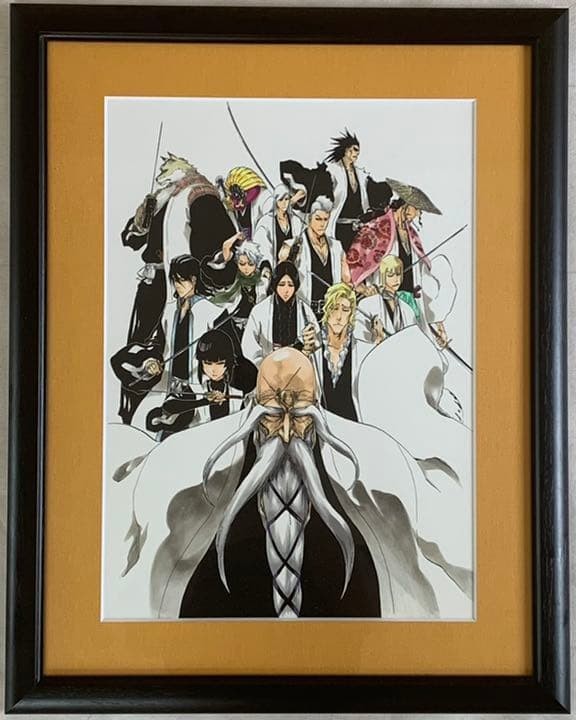 BLEACH Gotei 13 Captains Group Portrait Framed High-Definition Art Reproduction