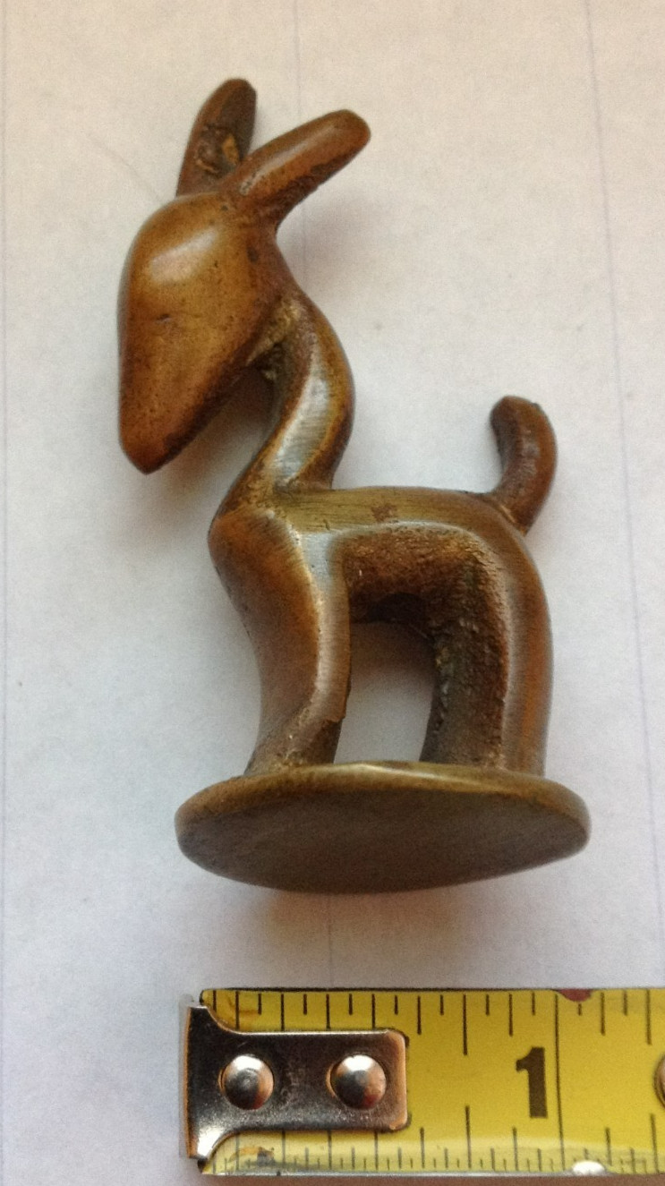 Bronze Hagenauer ?Austrian Donkey/Deer Werkstaate Wien Miniature 1920s Art Deco