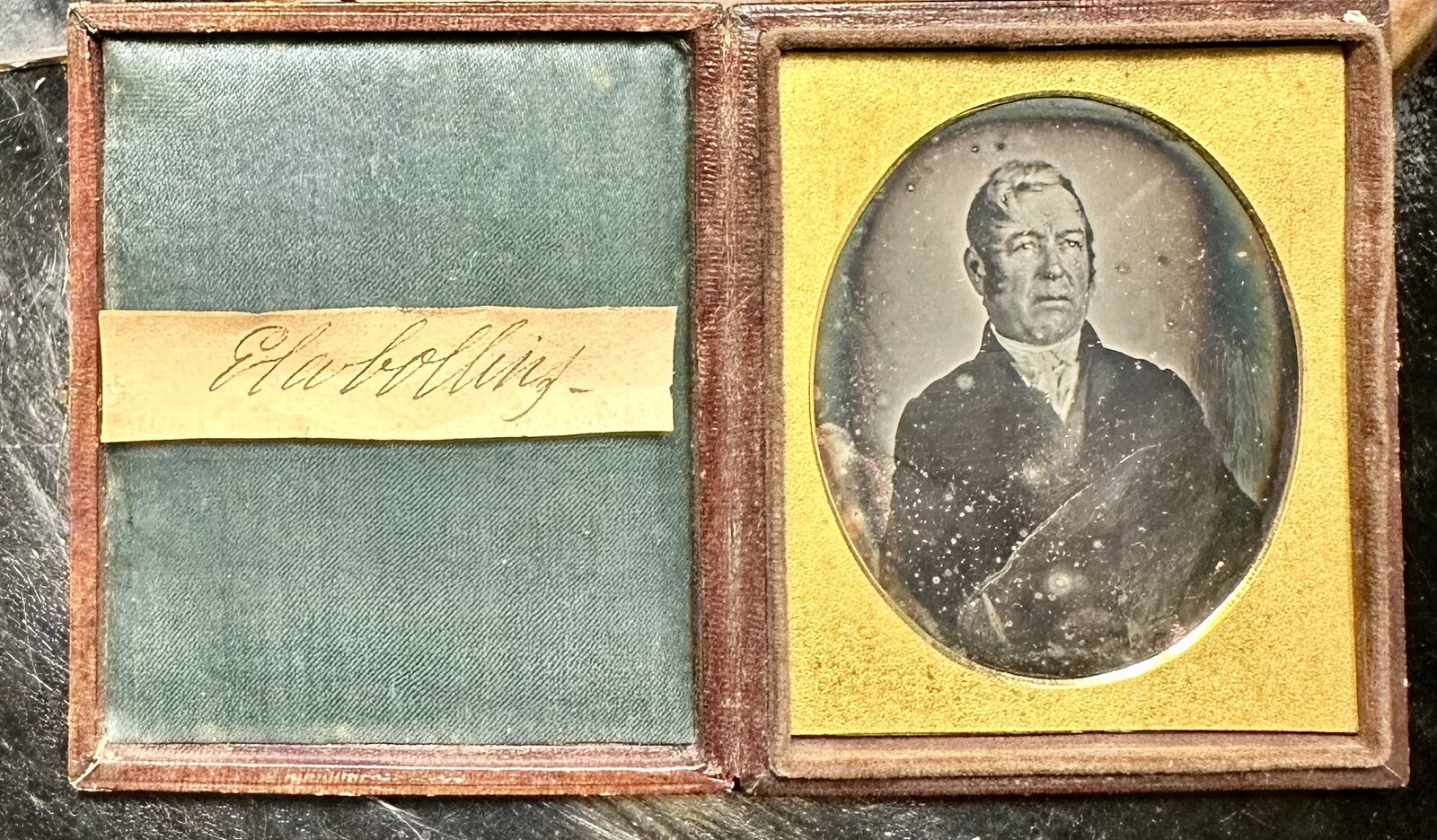 RARE Early 1840 Daguerreotype Congressman ELA COLLINS New York Political History
