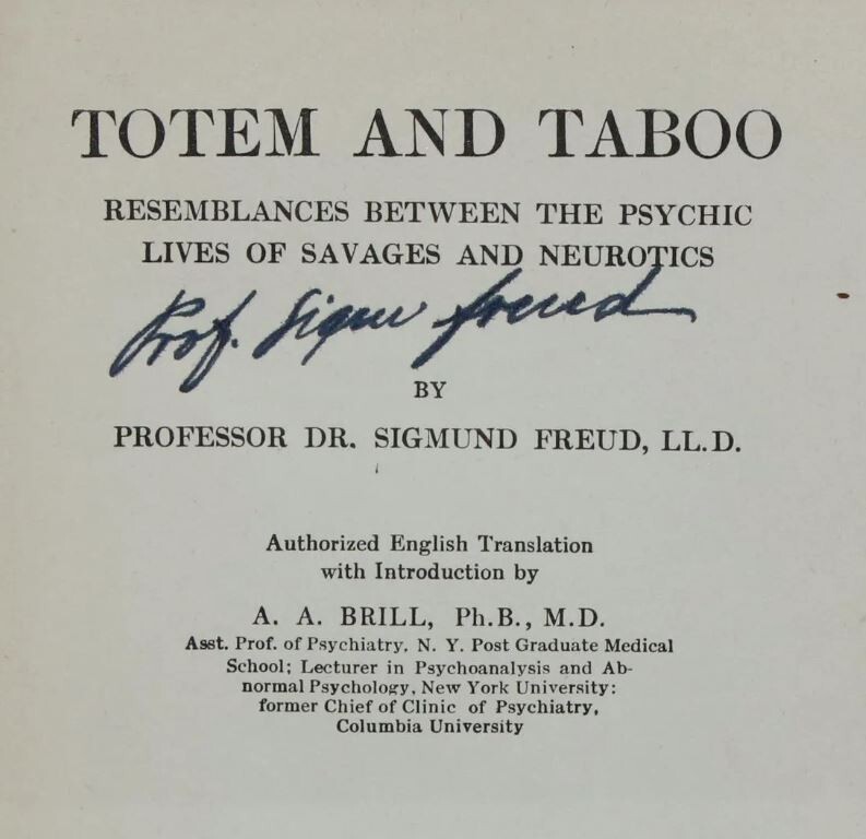 Professor Sigmund Freud Signed Professor Sigmund Freud Signed