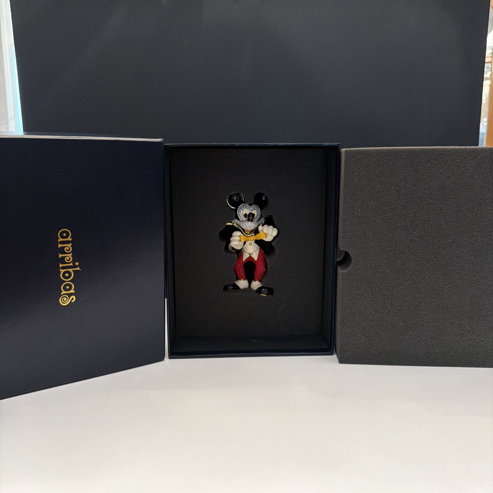 arribas brothers swarovski disney figurines mickey with bow tie arribas brothers swarovski disney figurines mickey with bow tie