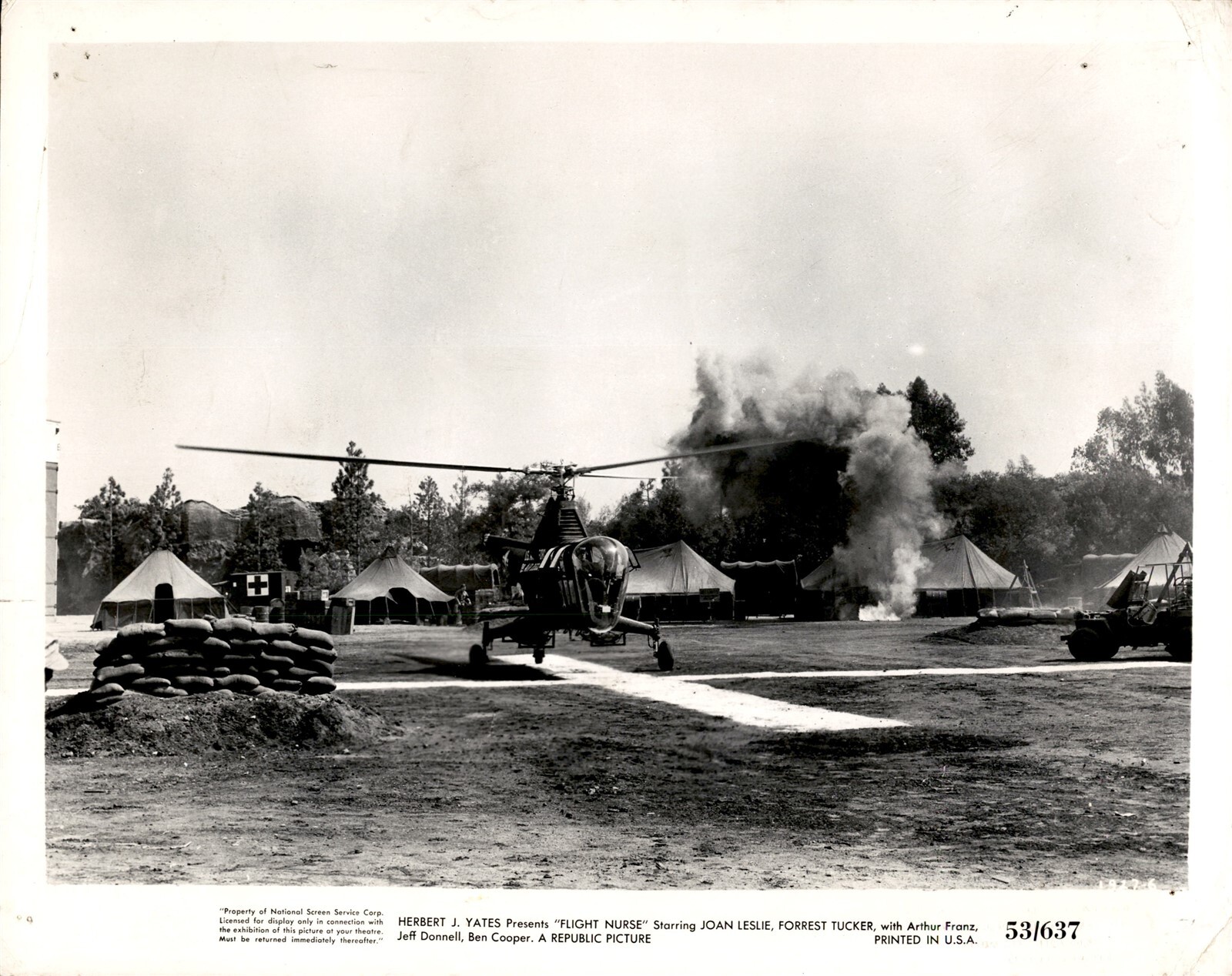 LD375 1953 Original Photo HELICOPTER IN 