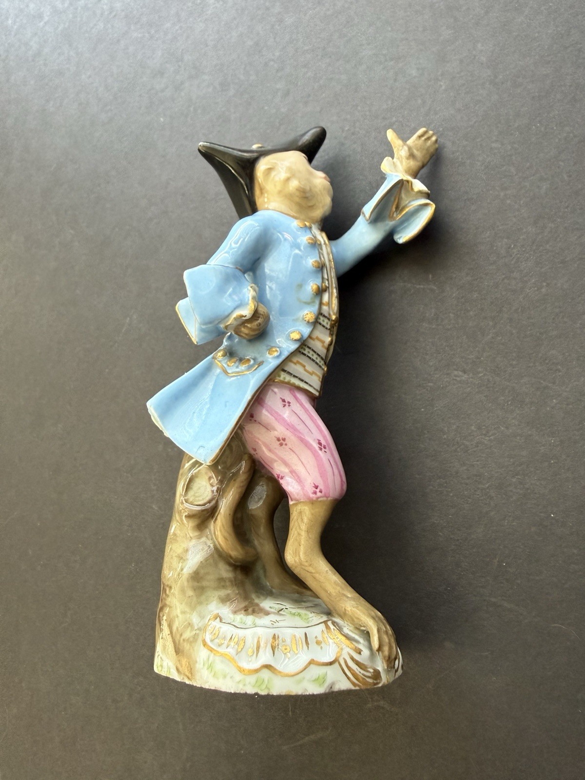 Extremely Rare 18th Century Meissen Monkey Band Conductor Extremely Rare 18th Century Meissen Monkey Band Conductor