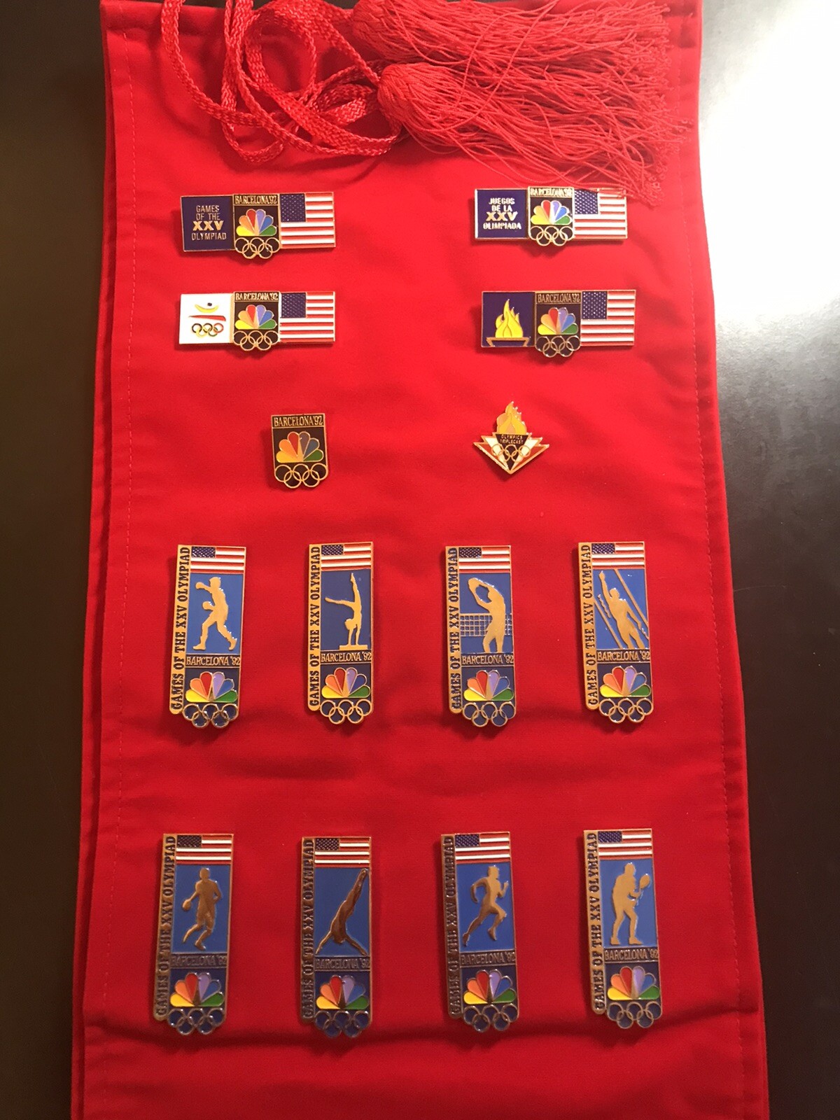 COMPLETE NBC BARCELONA 1992 OLYMPICS PIN SET. Rare