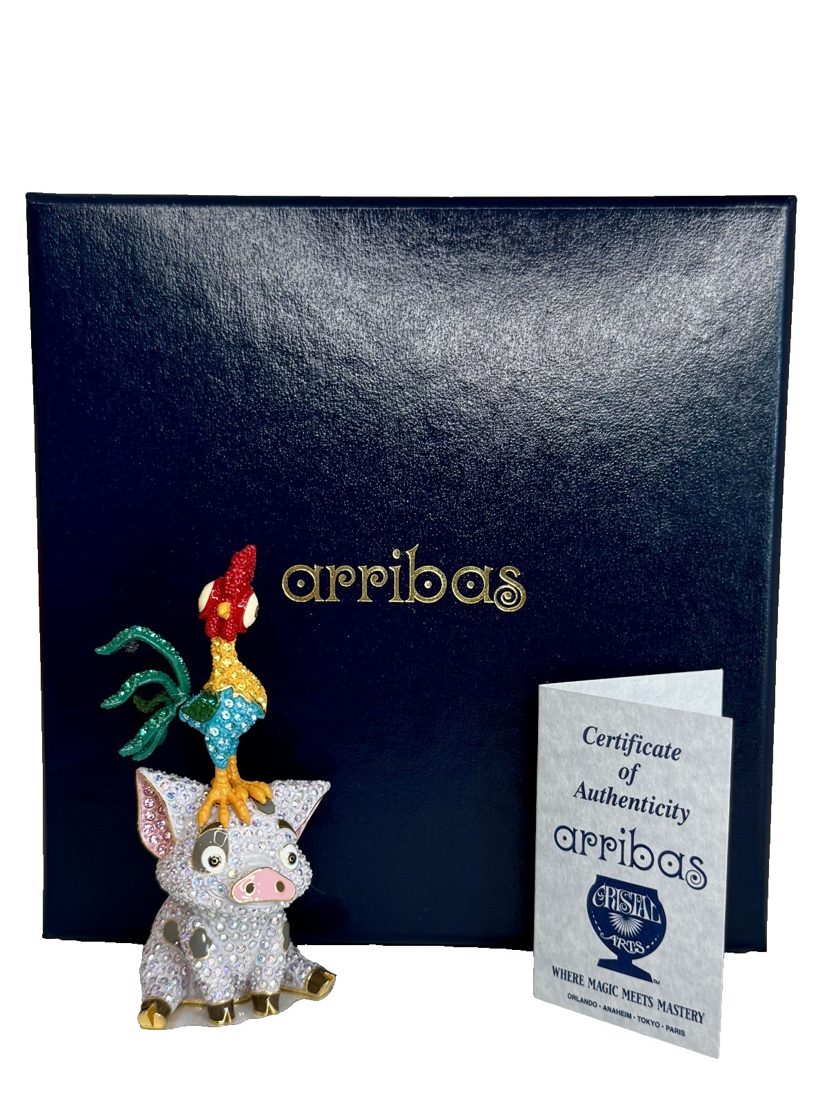 Disney Parks Arribas Brothers HeiHei Pua Jeweled Figurine LE 24/250 Moana