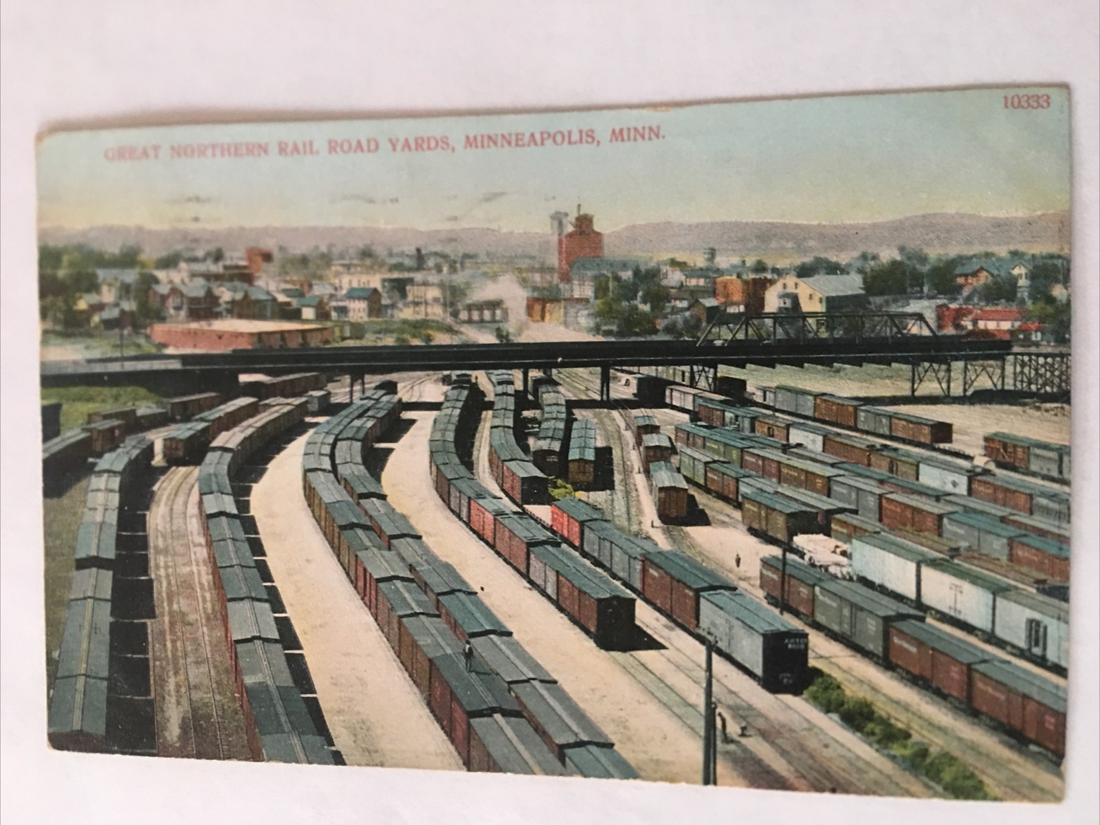 Great Northern Rail Road Yards Minneapolis Minnesota 1910 Antique Postcard Great Northern Rail Road Yards Minneapolis Minnesota 1910 Antique Postcard
