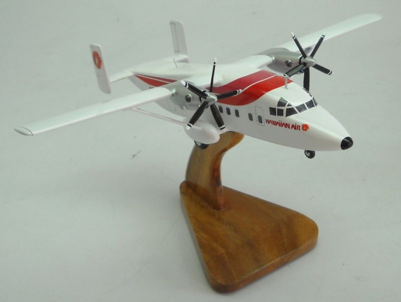 Short 330 Hawaiian Airlines Airplane Desk Wood Model Big New Short 330 Hawaiian Airlines Airplane Desk Wood Model Big New