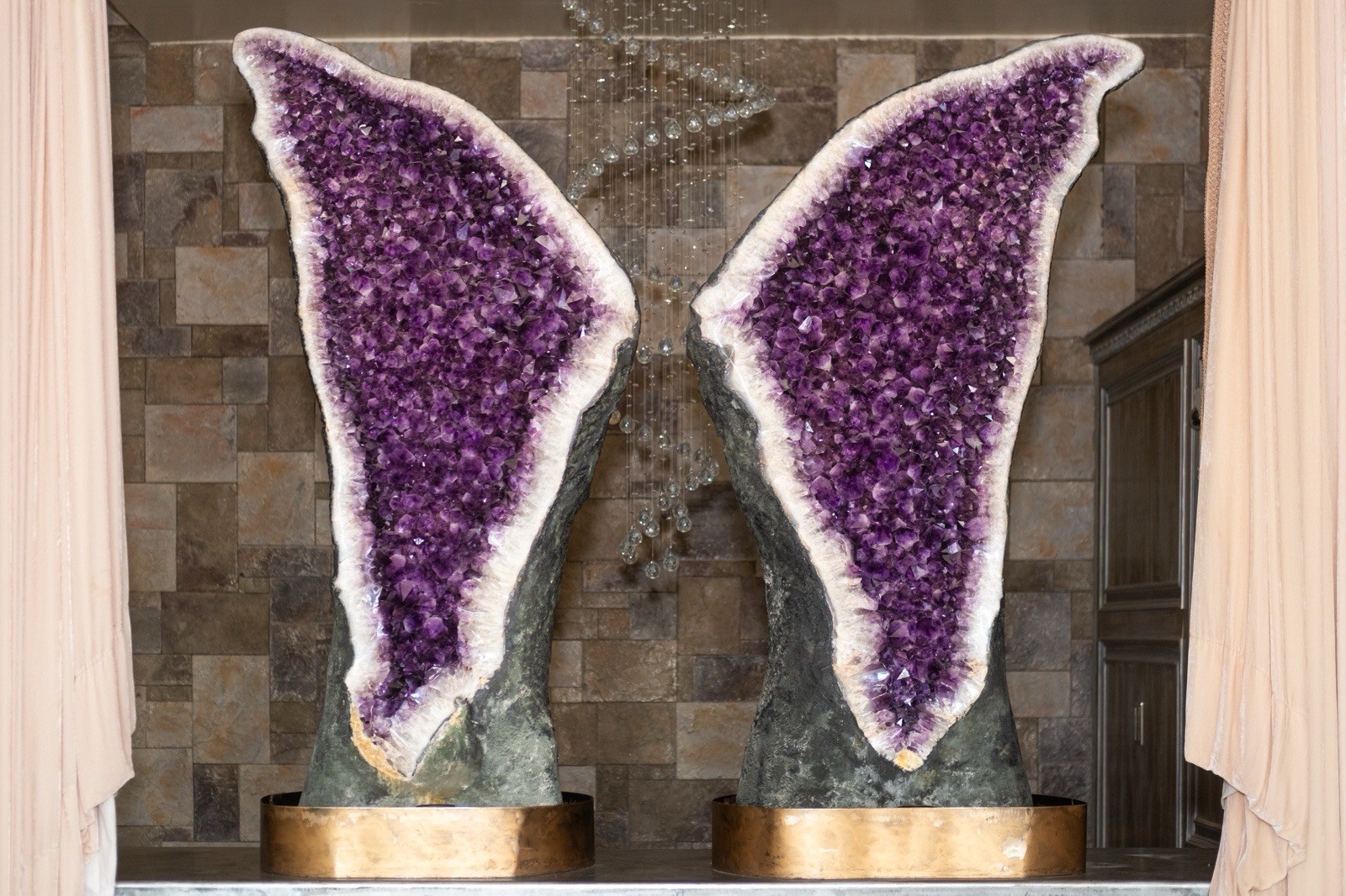 Amethyst Crystal Raw Geode Wings Purple 1 Ton Each piece Museum Quality