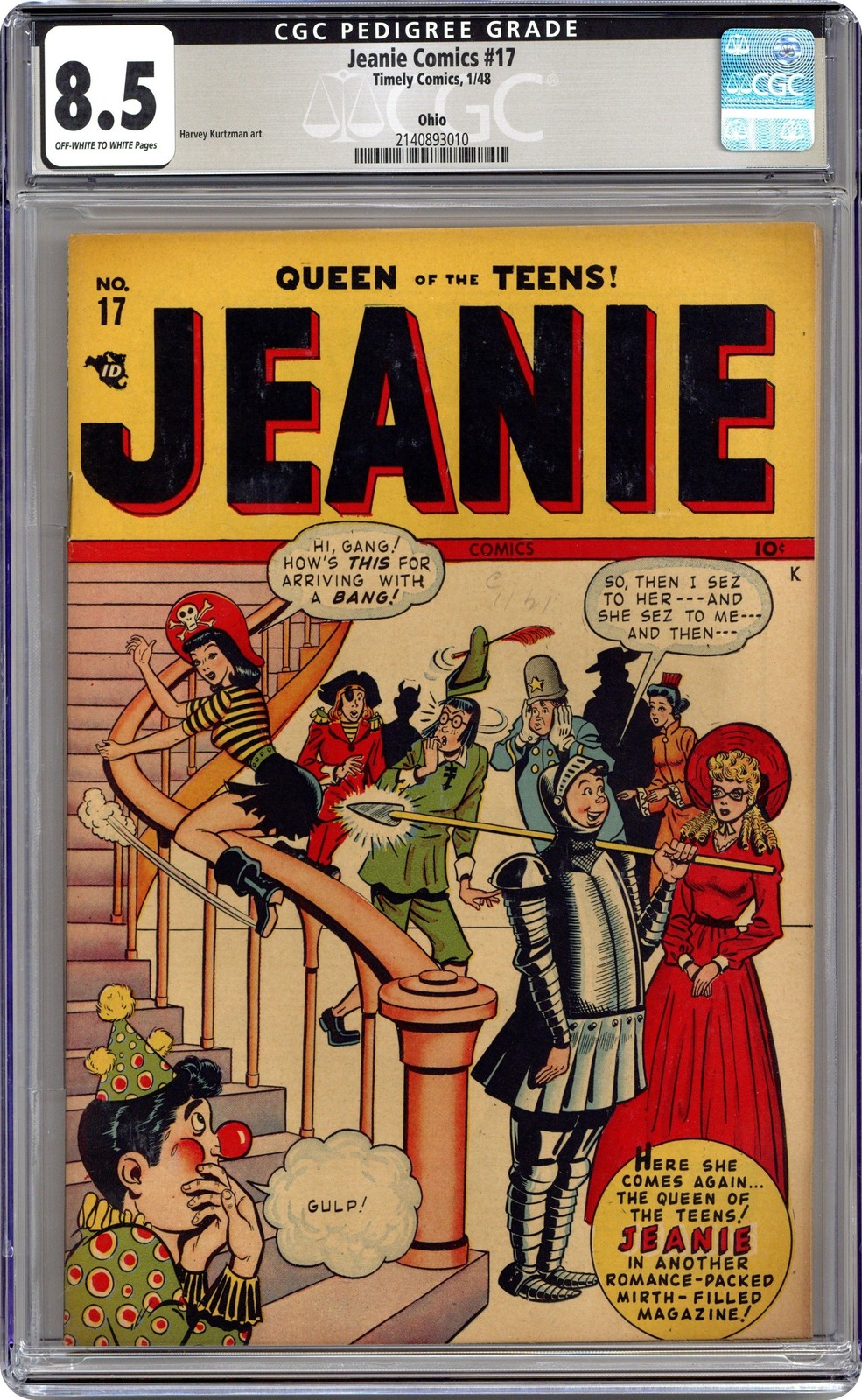 Jeanie Comics #17 CGC 8.5 Ohio 1947 2140893010 Jeanie Comics #17 CGC 8.5 Ohio 1947 2140893010