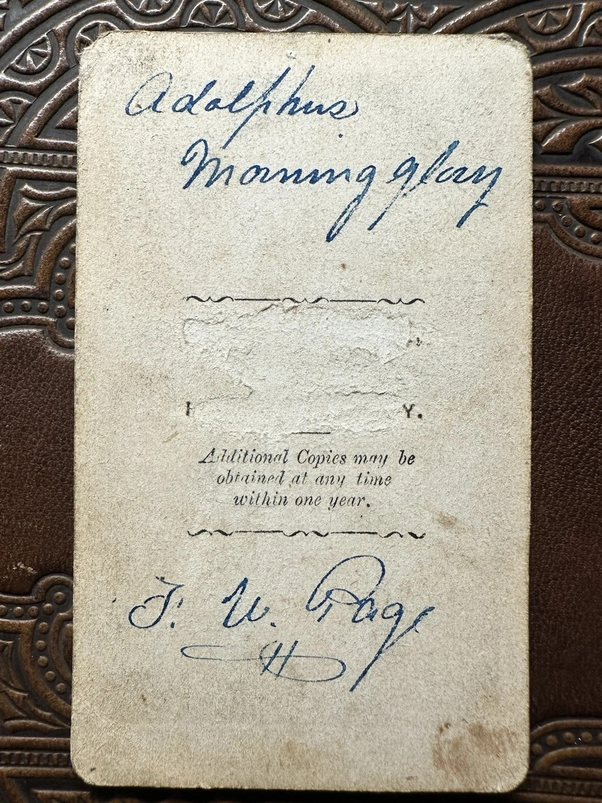 Unusual 1860s Cdv Of An ID’d Civil War Era Performer Rare Unusual 1860s Cdv Of An ID’d Civil War Era Performer Rare