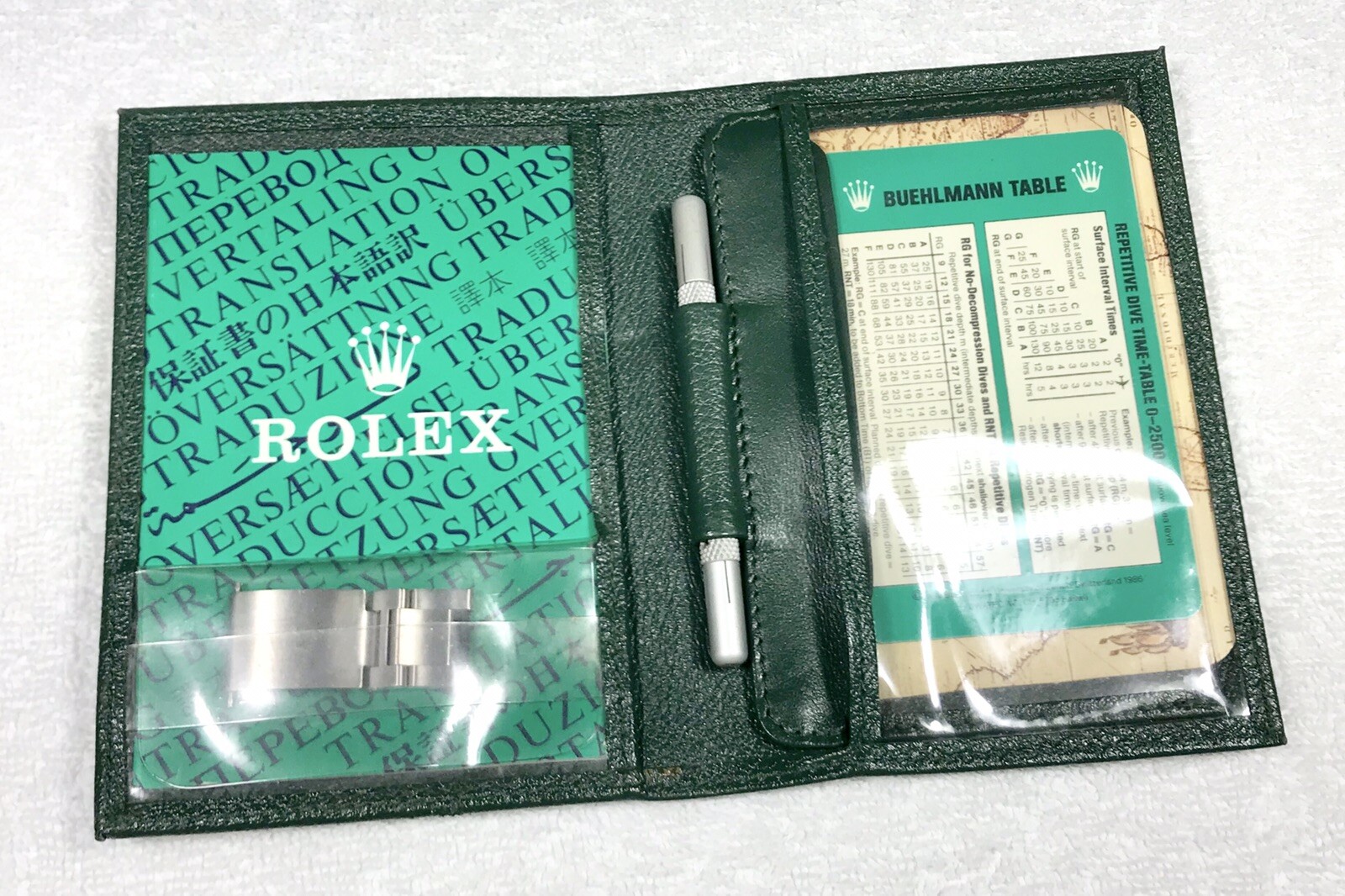 ROLEX Sea Dweller 16600 Wallet Tool Link Buehlmann Table Calendar 1994 1995 / ROLEX Sea Dweller 16600 Wallet Tool Link Buehlmann Table Calendar 1994 1995 /