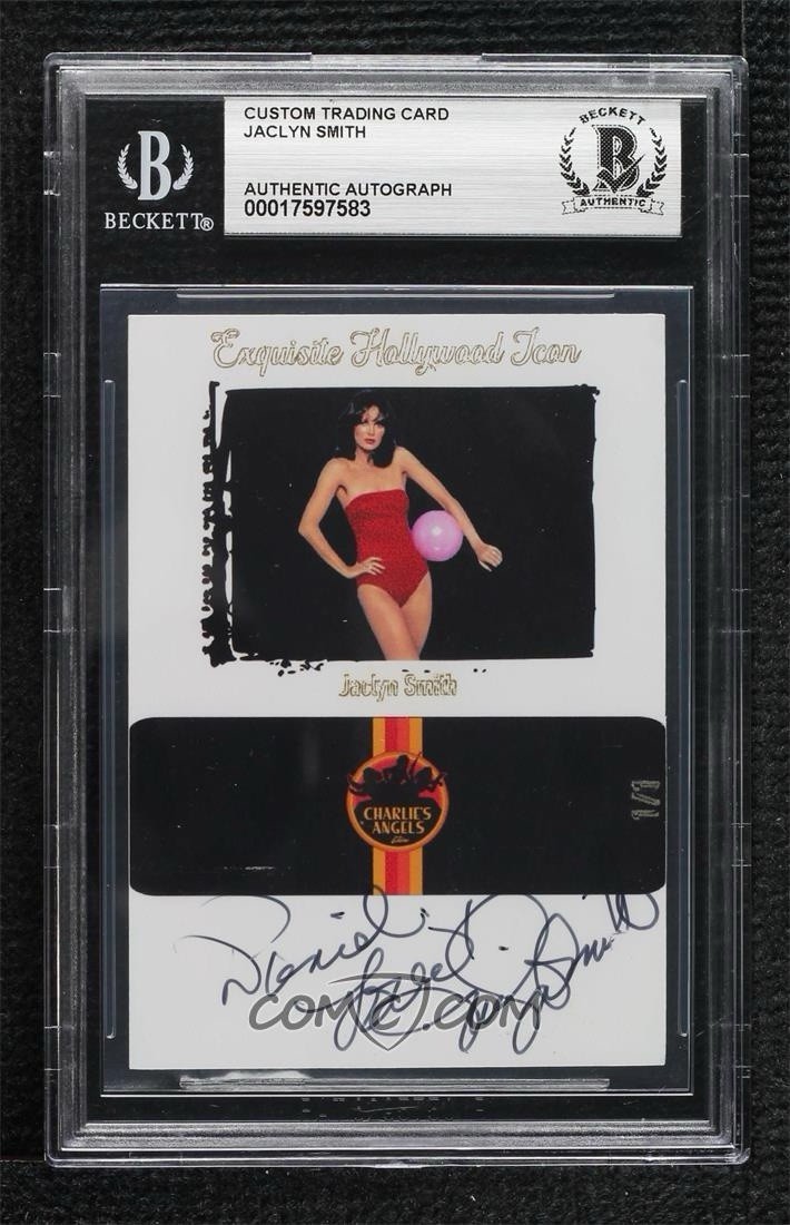 Jaclyn Smith Charlie’s Angels Exquisite Custom Signed Auto 1/1 BAS