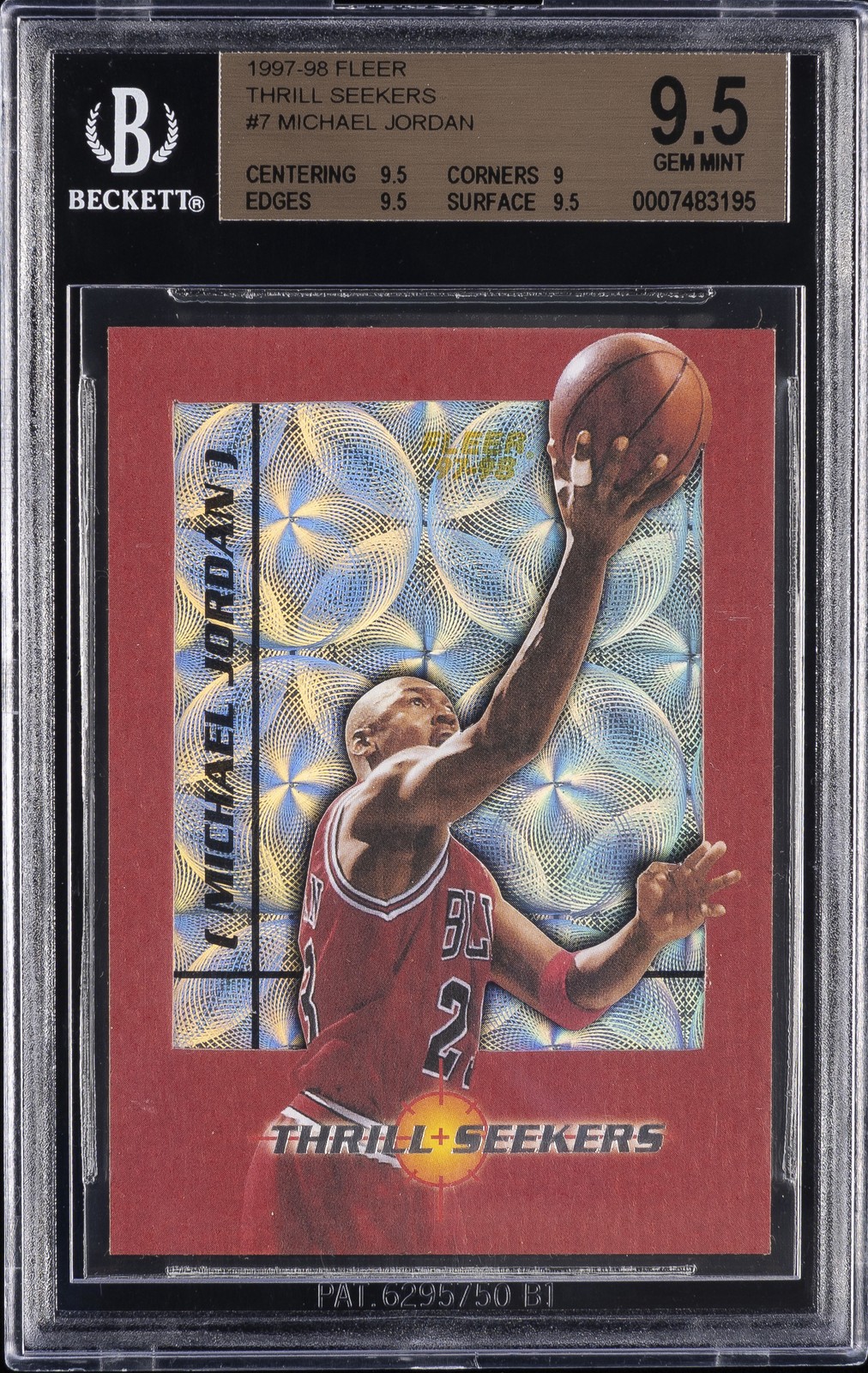 1997 FLEER THRILL SEEKERS MICHAEL JORDAN BGS 9.5