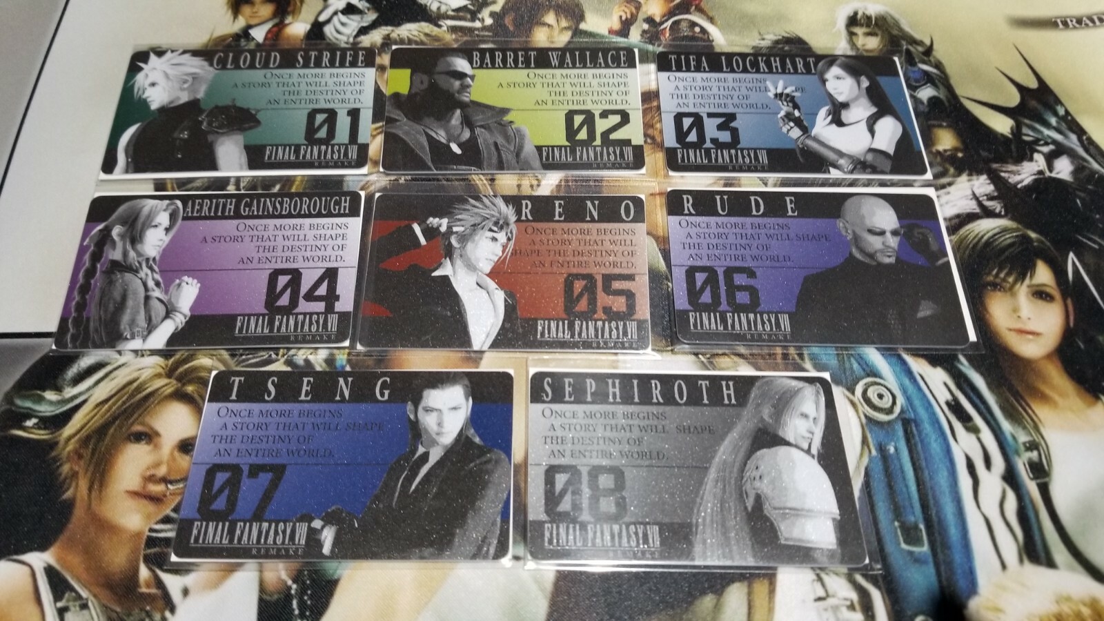 Ultra-Rare Final Fantasy 7 VII R Battle Train Lottery Cards (77 In Existence)