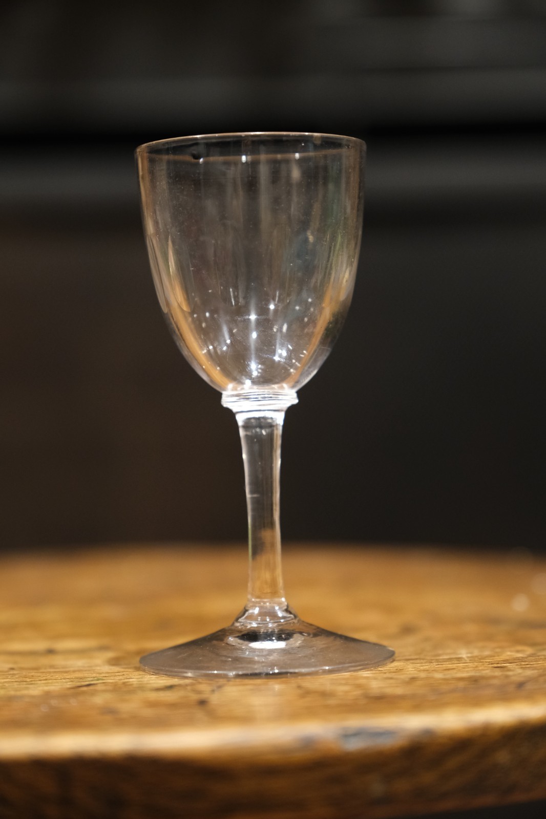 Antique Georgian Wine or Cordial Glass c1800–1840 Hand Blown Lead 11.5cm