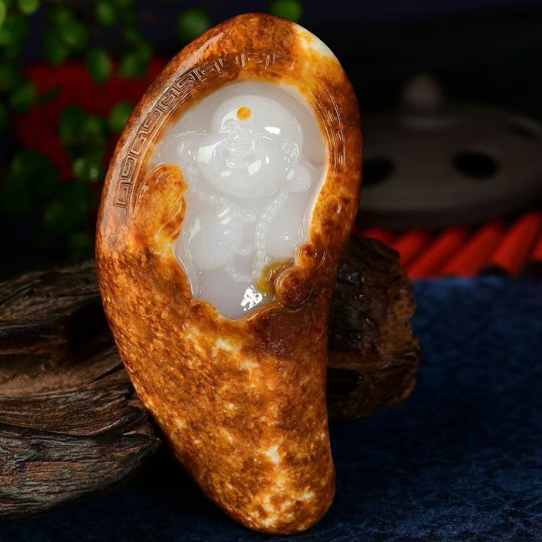 1pc natural hetian jade hand engravin Buddha skull healing Reiki gift 1pc natural hetian jade hand engravin Buddha skull healing Reiki gift