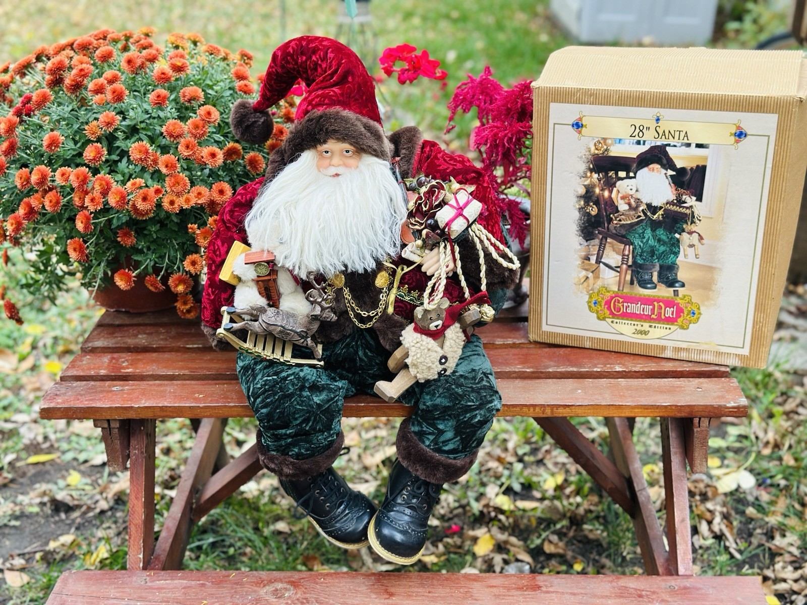 VTG RARE 2000 Grandeur Noel Collector’s Edition 28” Tall Elaborate Santa Claus VTG RARE 2000 Grandeur Noel Collector’s Edition 28” Tall Elaborate Santa Claus