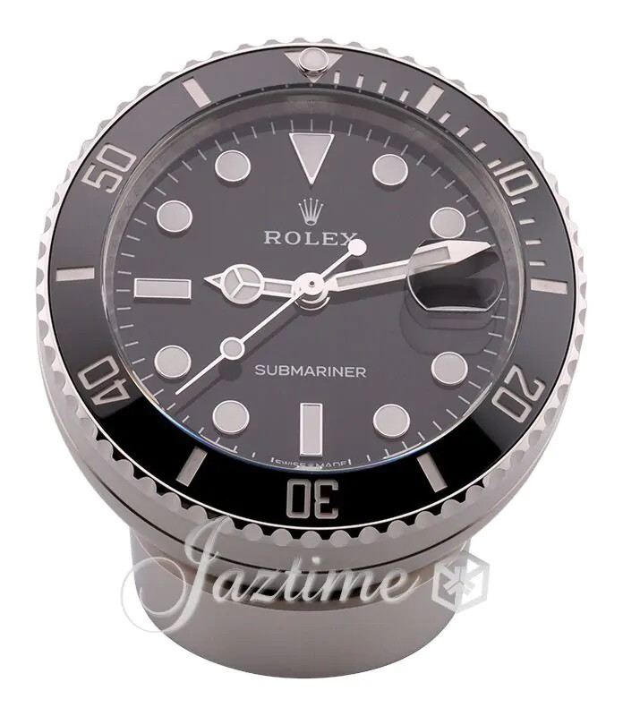 Rolex Submariner Date Desk Clock Stainless Steel 80mm 909010LN BRAND NEW